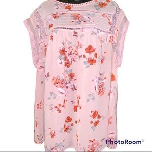 Floral Top Best Dressed EUC 3X